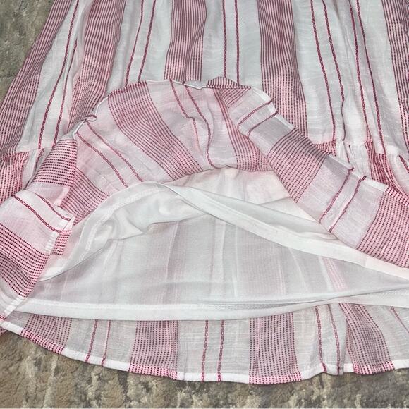 NWT Blu Pepper Shift Rayon Dress Floral Striped Medium - Picture 4 of 7